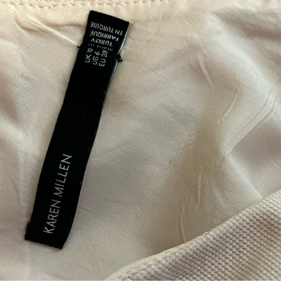 Karen Millen Tailored Cotton Blush Textured Midi Dress $499 - Picture 5 of 7